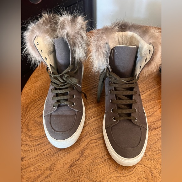 ARMY YVES SALOMON trendy high top sneakers - Picture 1 of 7